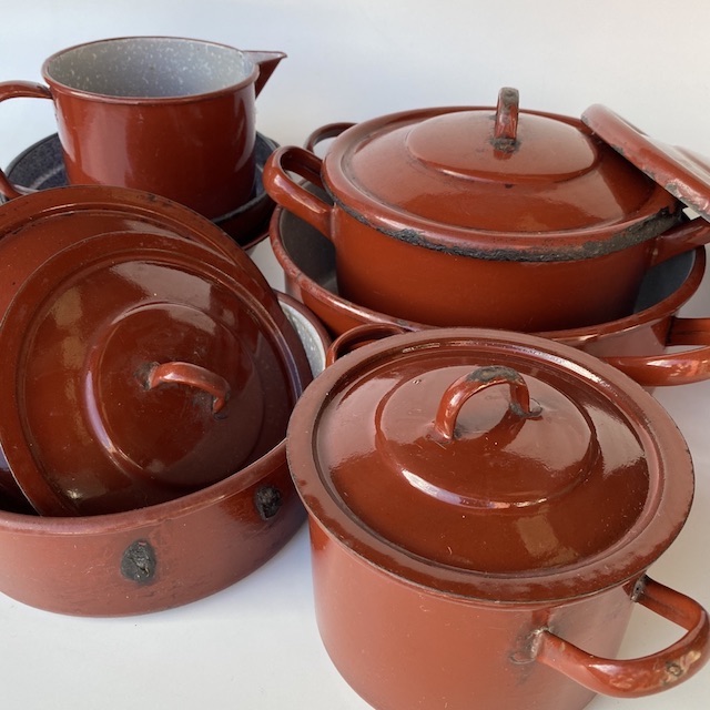 POTS n PANS, Rust Brown Enamel